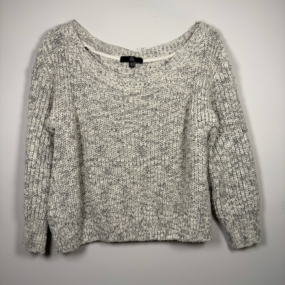 Missguided Marled Gray Knit Sweater
